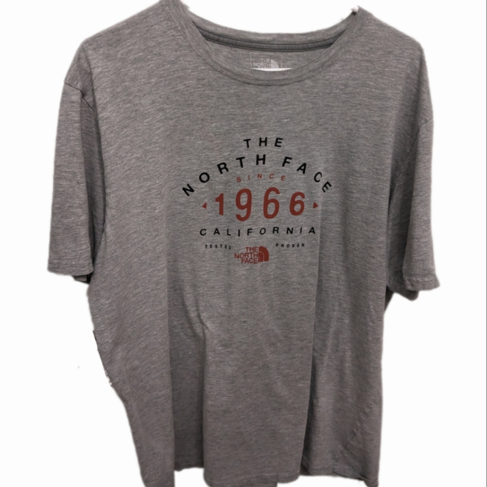 the north face t shirt Men XL short sleeve graphic tee gray California 1966.